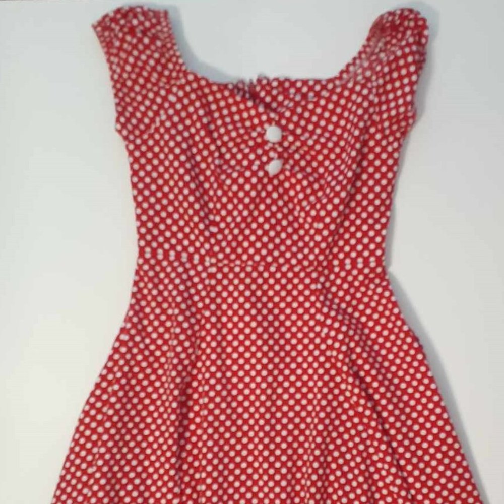 vintage polka dot summer dress